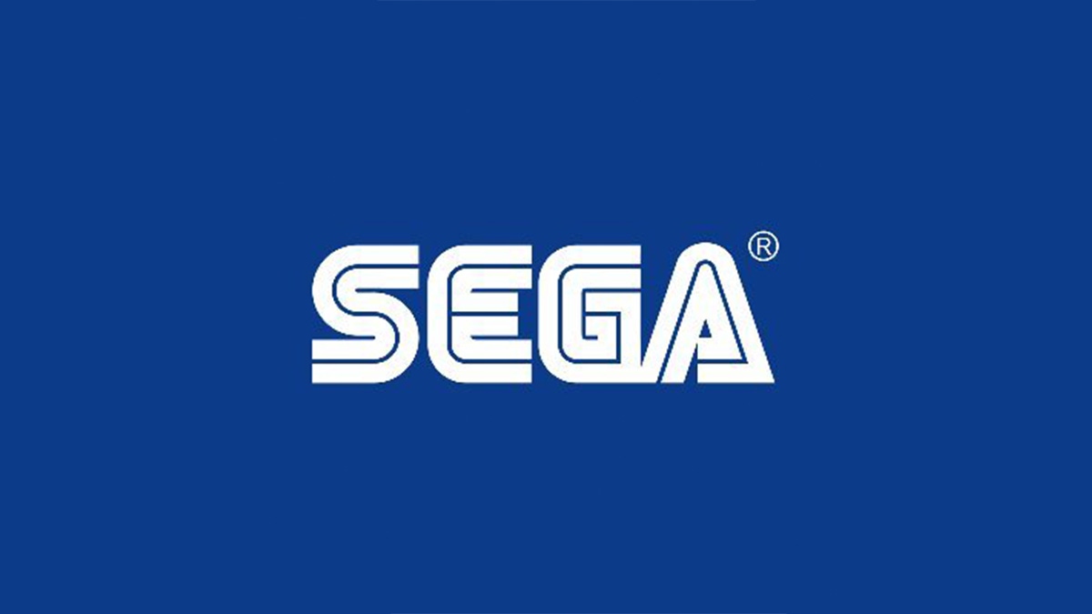 The Sega logo on a blue background The Sega logo on a blue background