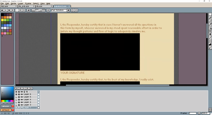 Baba screenshot of a pixel art interface