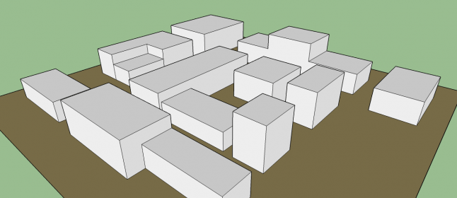 White Box Level Design Example Block design in level design