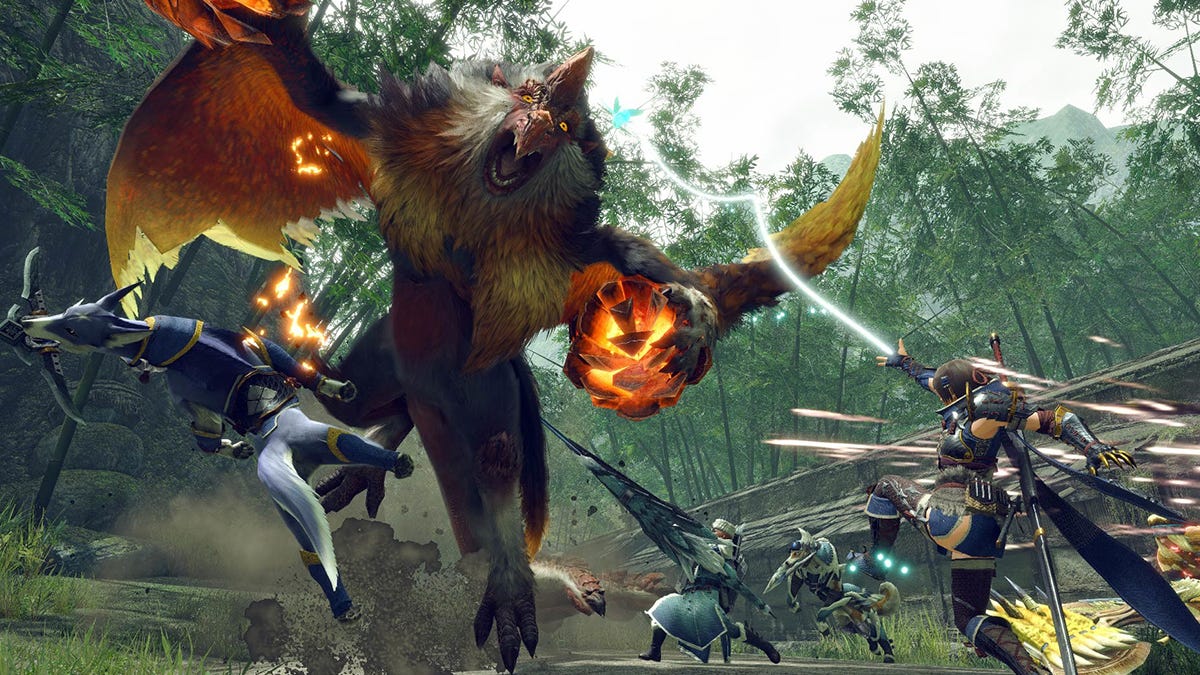 Monster Hunter Rise Sunbreak游戏封面与角色