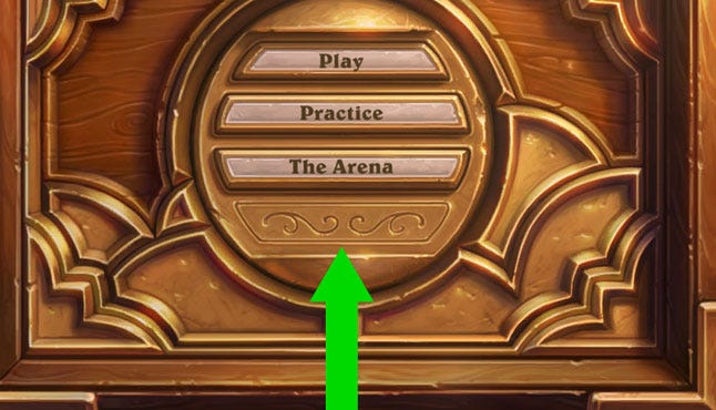 Hearthstone UI extra button