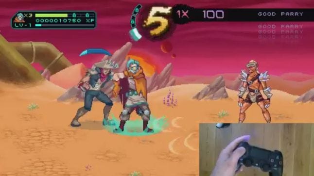 Way of the passive fist being played using just a left hand