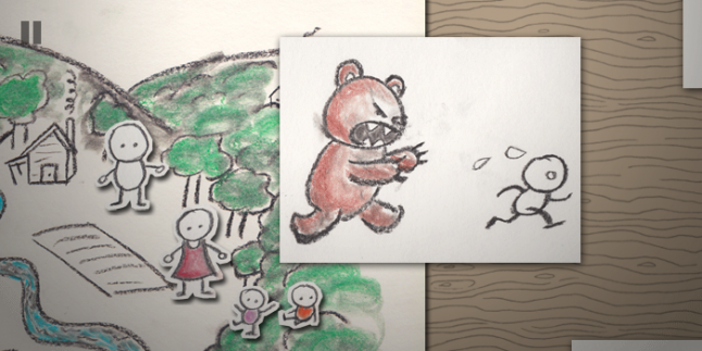 The protagonist has limited artistic skills.