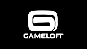 The Gameloft logo on a black background