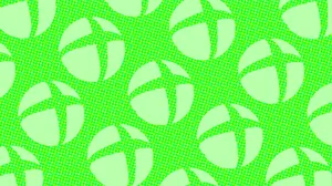 Xbox logo on green background Xbox logo on green background