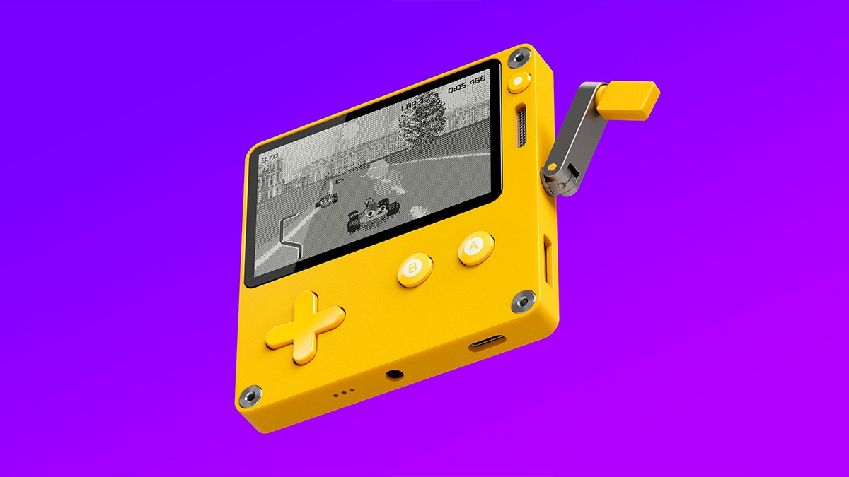 The Playdate on a purple background The Playdate on a purple background