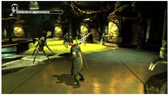 An image of an environmental hazard in a combat arena.