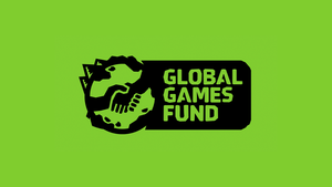 The Global Games Fund logo on a green background