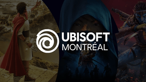 The Ubisoft Montréal logo overlaid on artwork from a selection of Ubisoft titles The Ubisoft Montréal logo overlaid on artwork from a selection of Ubisoft titles