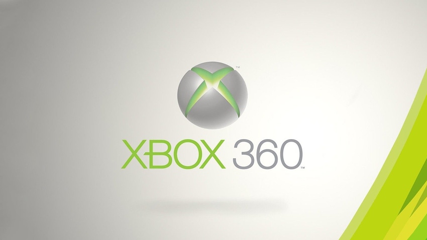 The Xbox 360 logo on a stylised background
