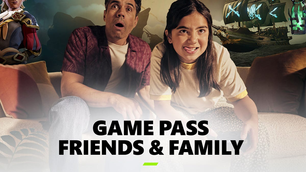 Xbox Game Pass好友家庭共享功能示意图