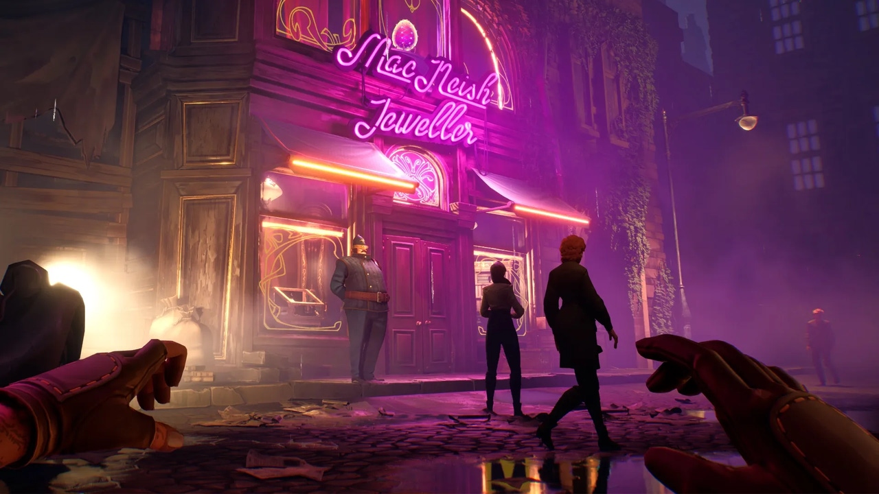 Screenshot of the multiplayer immersive sim Thick as Thieves. Screenshot of the multiplayer immersive sim Thick as Thieves.