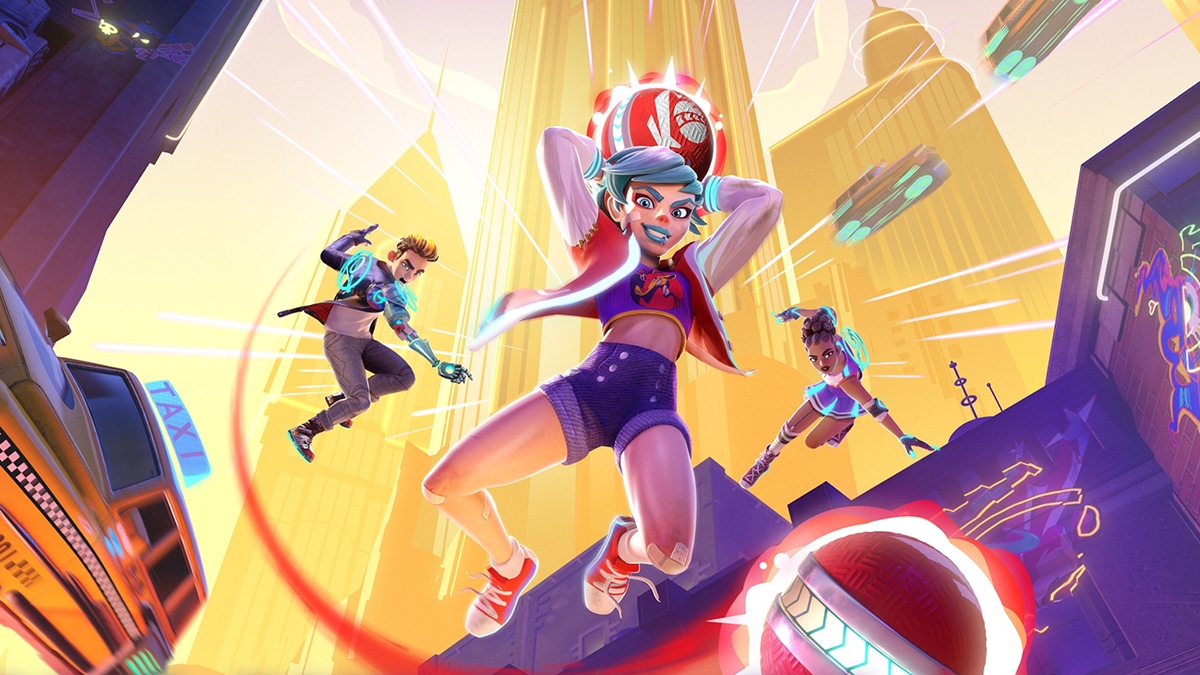 Key art for Velan's Knockout City. Key art for Velan's Knockout City.