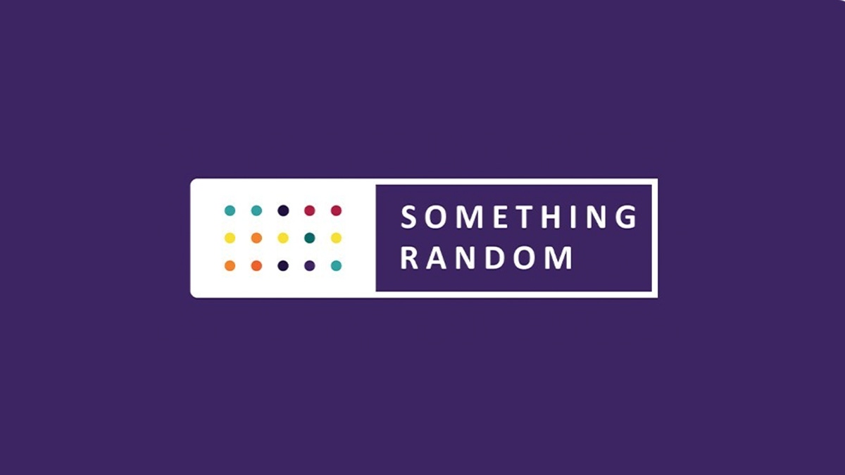 The Something Random logo on a purple background The Something Random logo on a purple background