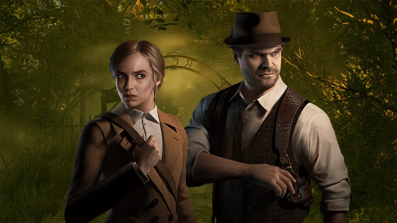 Jodie Comer and David Harbour in the 2024 game Alone in the Dark. Jodie Comer and David Harbour in the 2024 game Alone in the Dark.