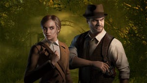 Jodie Comer and David Harbour in the 2024 game Alone in the Dark.