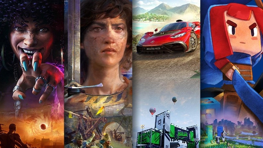 Various Xbox-brand characters in a promotional image for Xbox Game Pass.