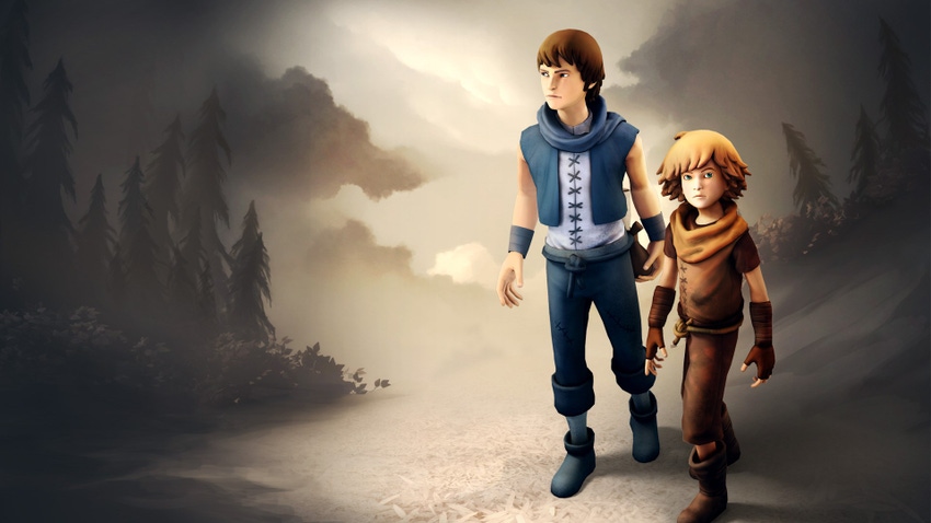 Naia and Naiee in the key art for Brothers: A Tale of Two Sons.
