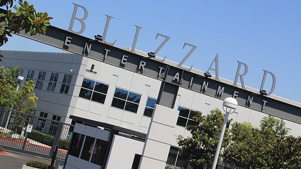 Blizzard 官方图片,展示公司标志性建筑