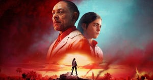 Promo art for Ubisoft's Far Cry 6, featuring Anton and Diego Castillo.
