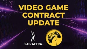 Graphic for SAG-AFTRA's newest video game-related deal with actors.