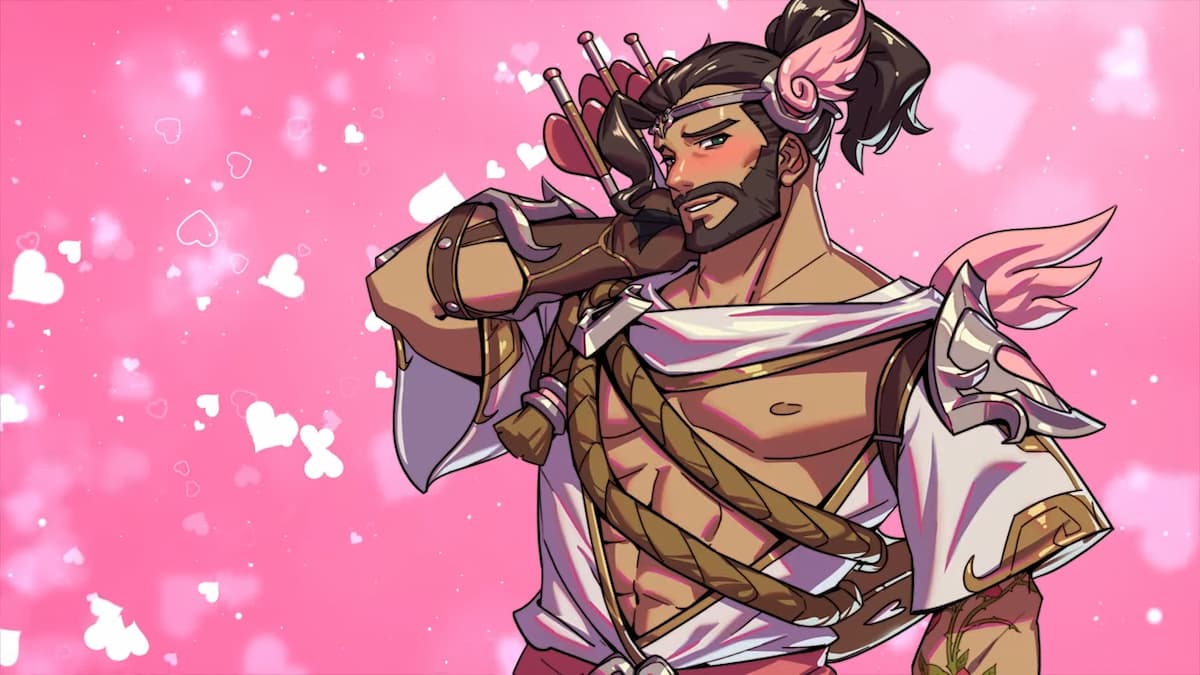 Loverwatch 游戏截图,展示彩色卡通风格角色