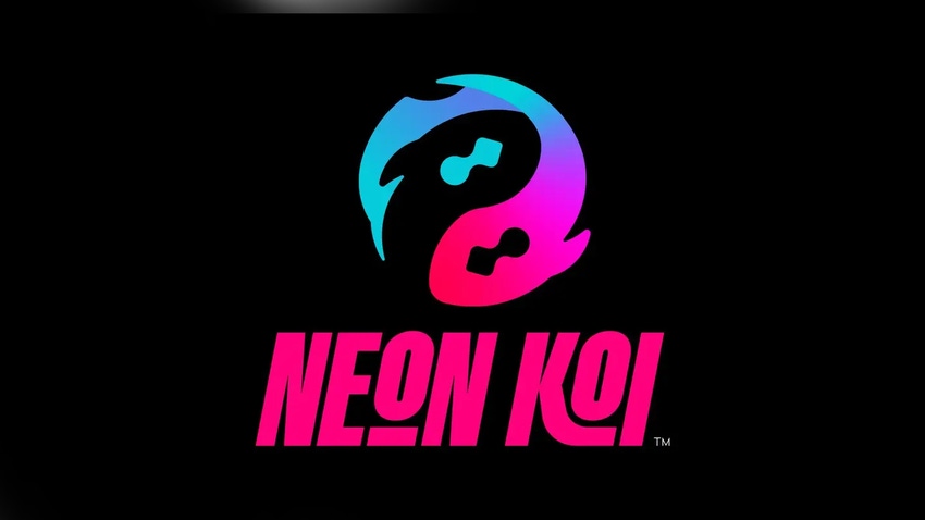 Logo for game developer Neon Koi, previously known as Savage Game Studios.