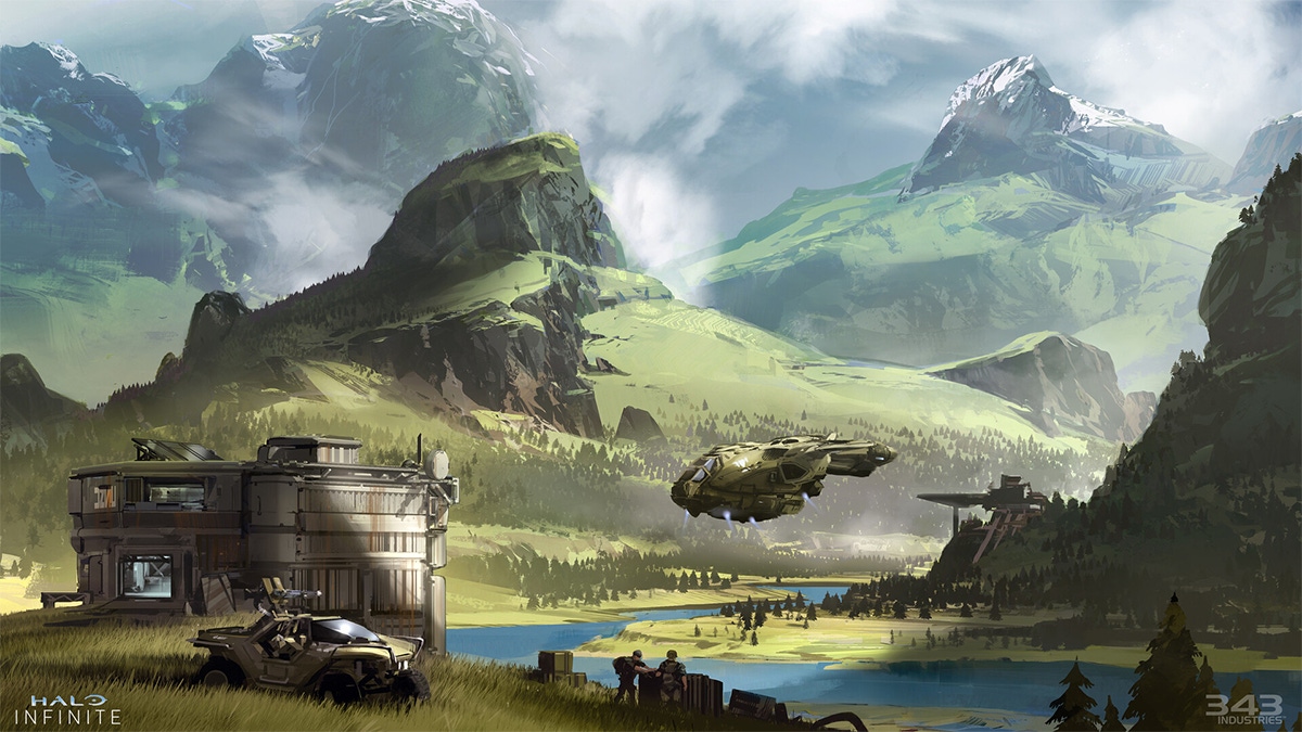 Halo Infinite preproduction concept art Halo Infinite preproduction concept art