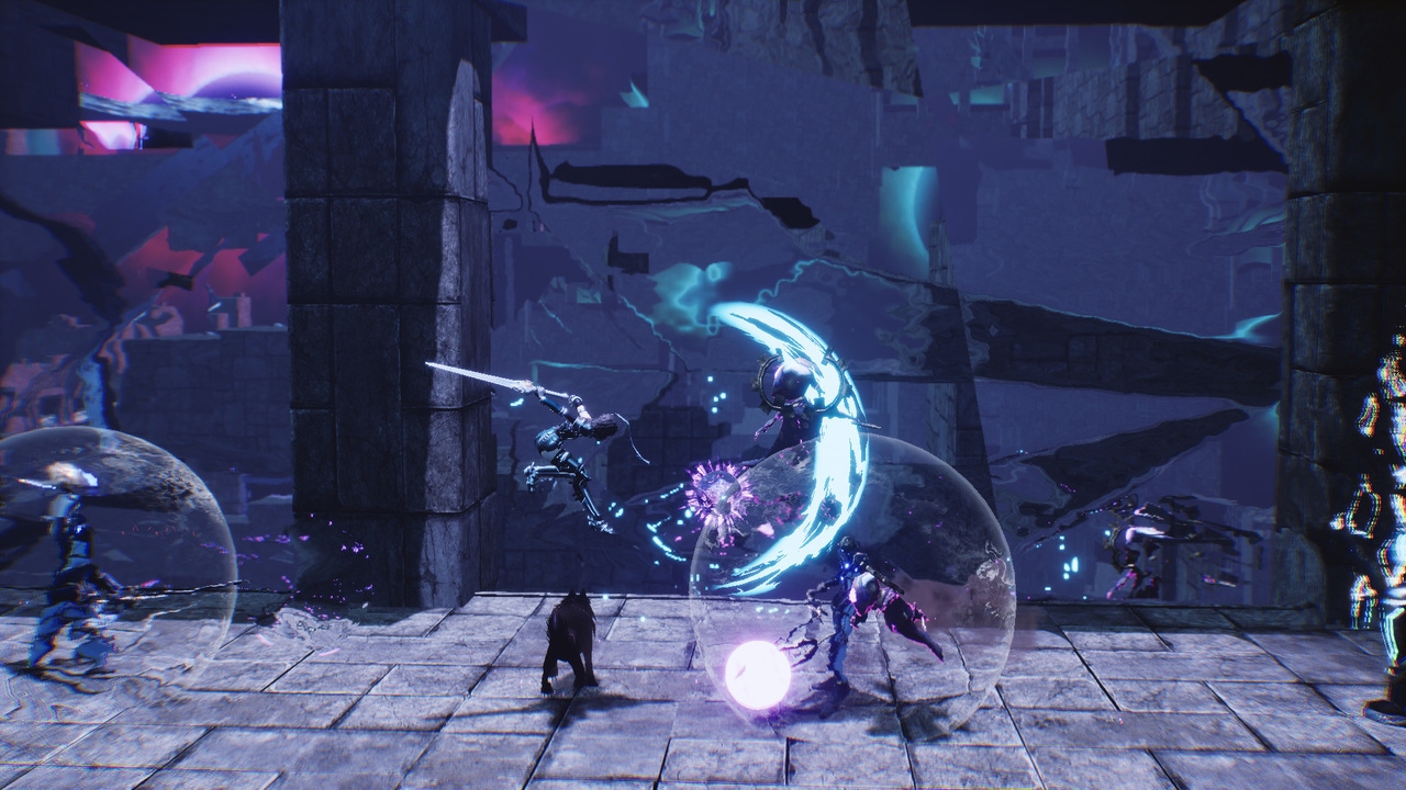 Screenshot of Corecell's Aeterno Blade II, taken from the game's Steam page. Screenshot of Corecell's Aeterno Blade II, taken from the game's Steam page.
