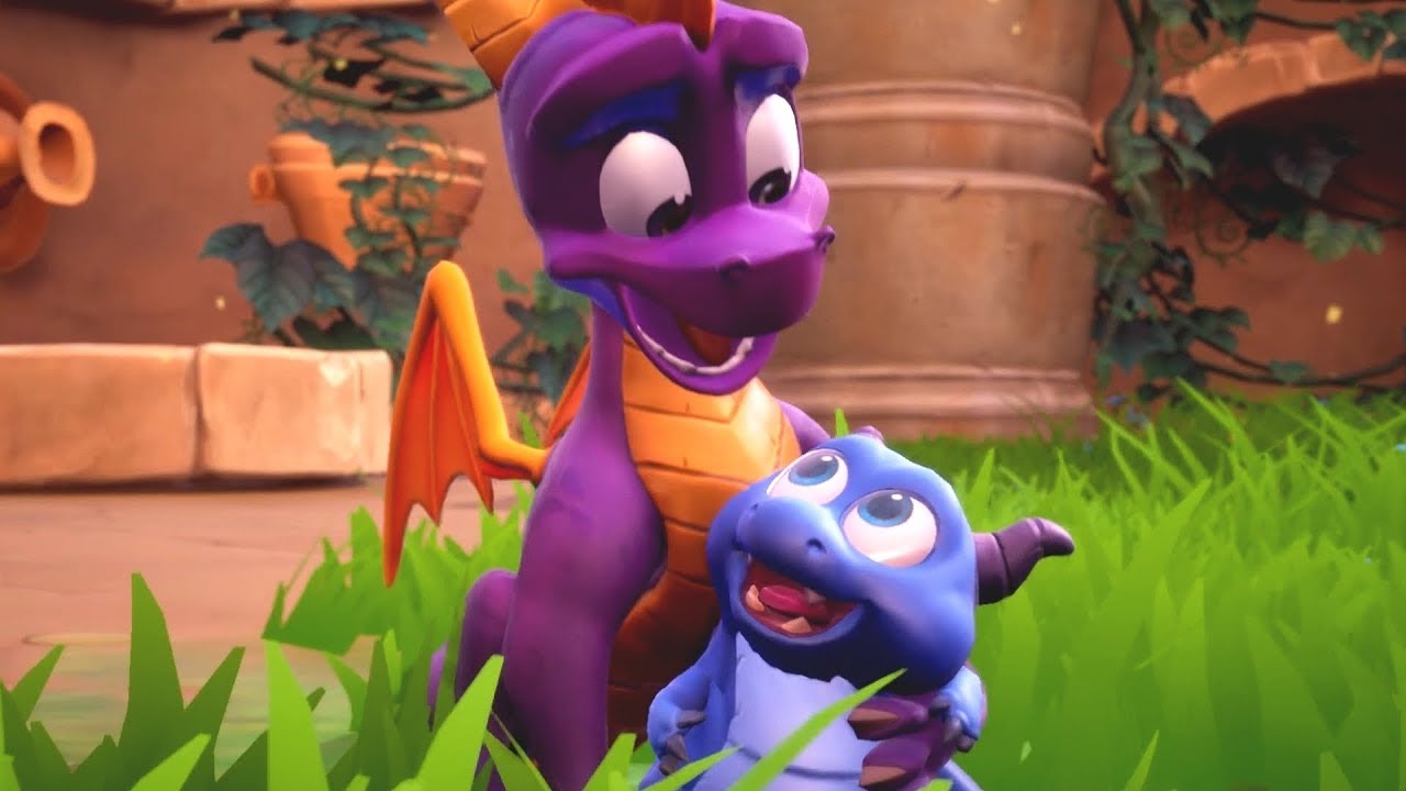 Spyro and a baby dragon in the Reignited version of Spyro: Year of the Dragon. Spyro and a baby dragon in the Reignited version of Spyro: Year of the Dragon.