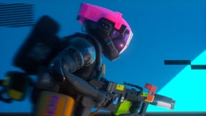 One of the runners in Marathon makes haste One of the runners in Marathon makes haste