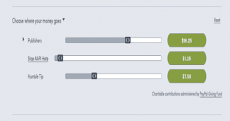 Humble Bundle redesign axes sliders, limits charity donations to 15%
