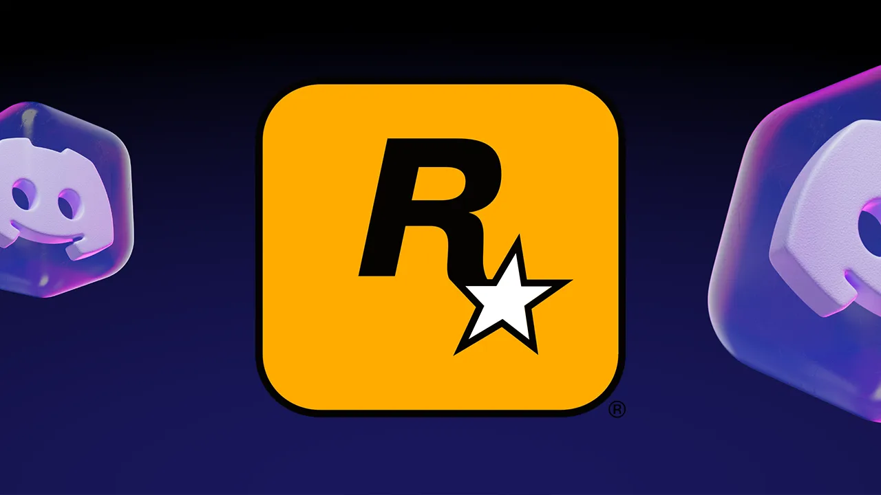 The Rockstar Games logo overlaid on artwork featuring the Discord logo The Rockstar Games logo overlaid on artwork featuring the Discord logo