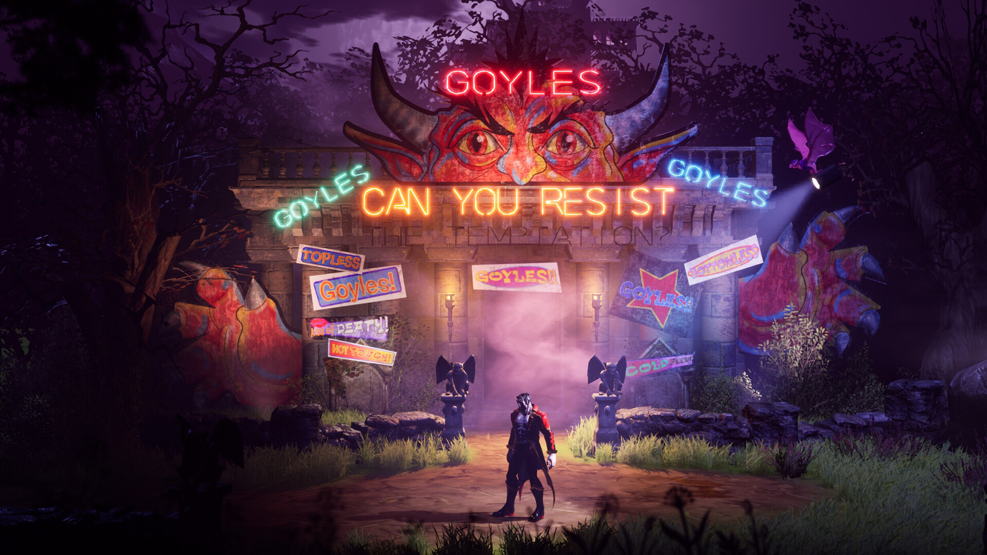 A piece of key art from the release of Romancelvania.