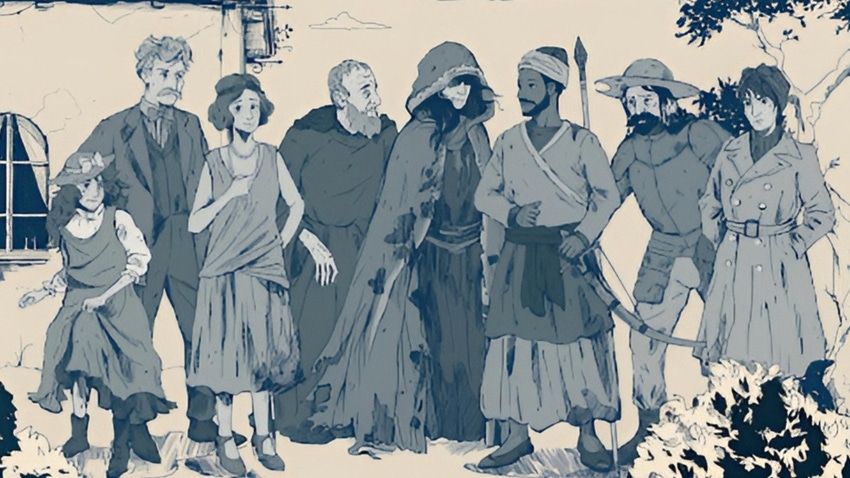 The NPC cast of Inkle's The Forever Labyrinth.