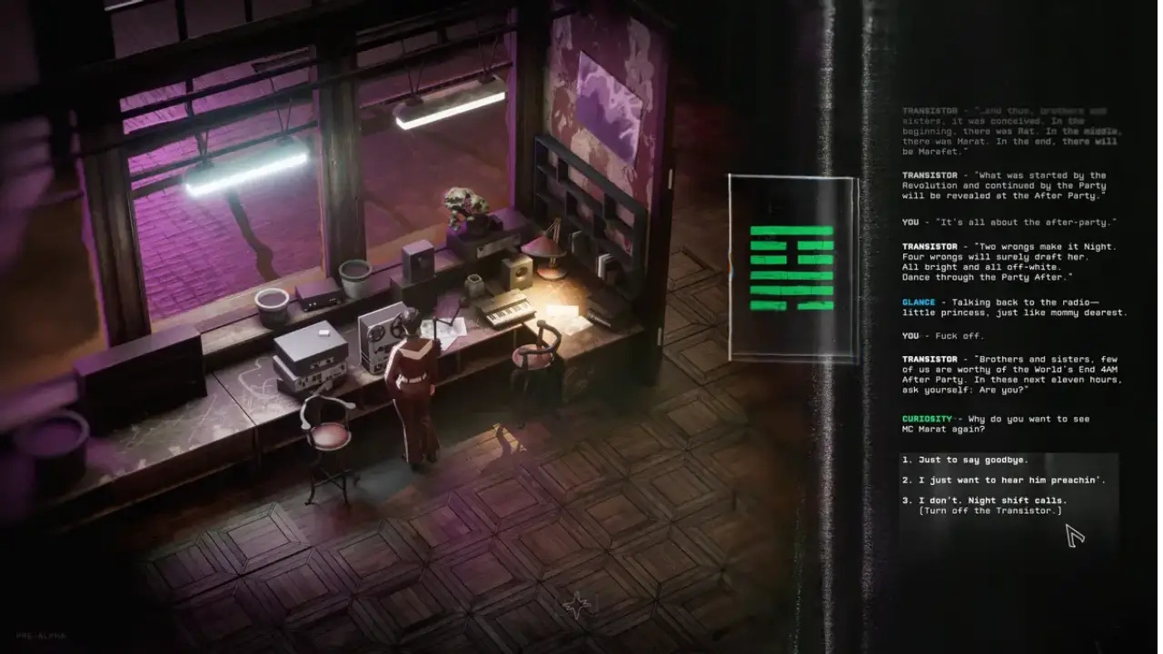 Screenshot from the upcoming detective RPG, XXX Nightshift. Screenshot from the upcoming detective RPG, XXX Nightshift.