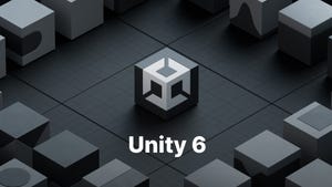 The logo for Unity 6.