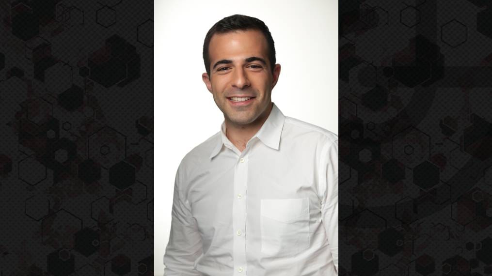 A photo of Private Division head of business development Blake Rochkind against a branded background. A photo of Private Division head of business development Blake Rochkind against a branded background.