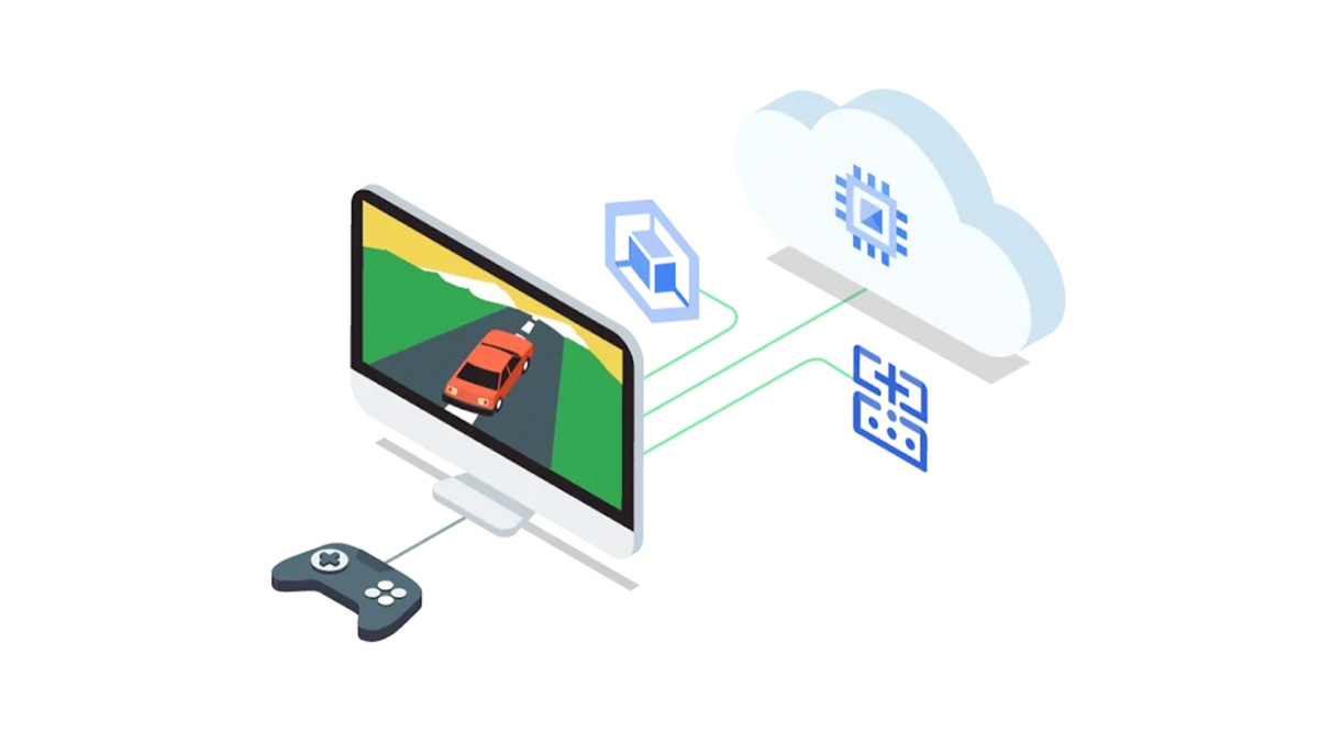 Artwork promoting Google's cloud technology Artwork promoting Google's cloud technology