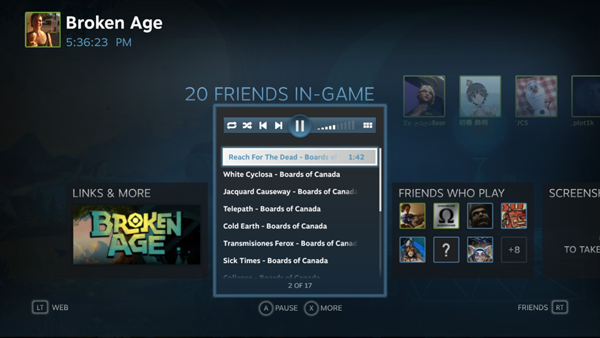 Steam Music Beta Overlay Steam Music Beta Overlay