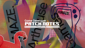 The Patch Notes logo overlaid on AMAZE imagery The Patch Notes logo overlaid on AMAZE imagery