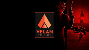 The Velan Studios logo overlaid on key artwork for Midnight Murder Club The Velan Studios logo overlaid on key artwork for Midnight Murder Club