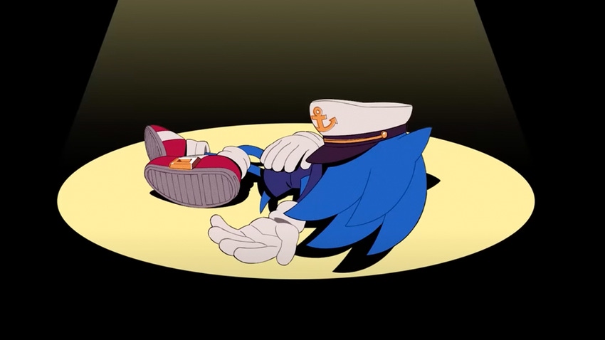 The hand-drawn corpse of Sonic the Hedgehog