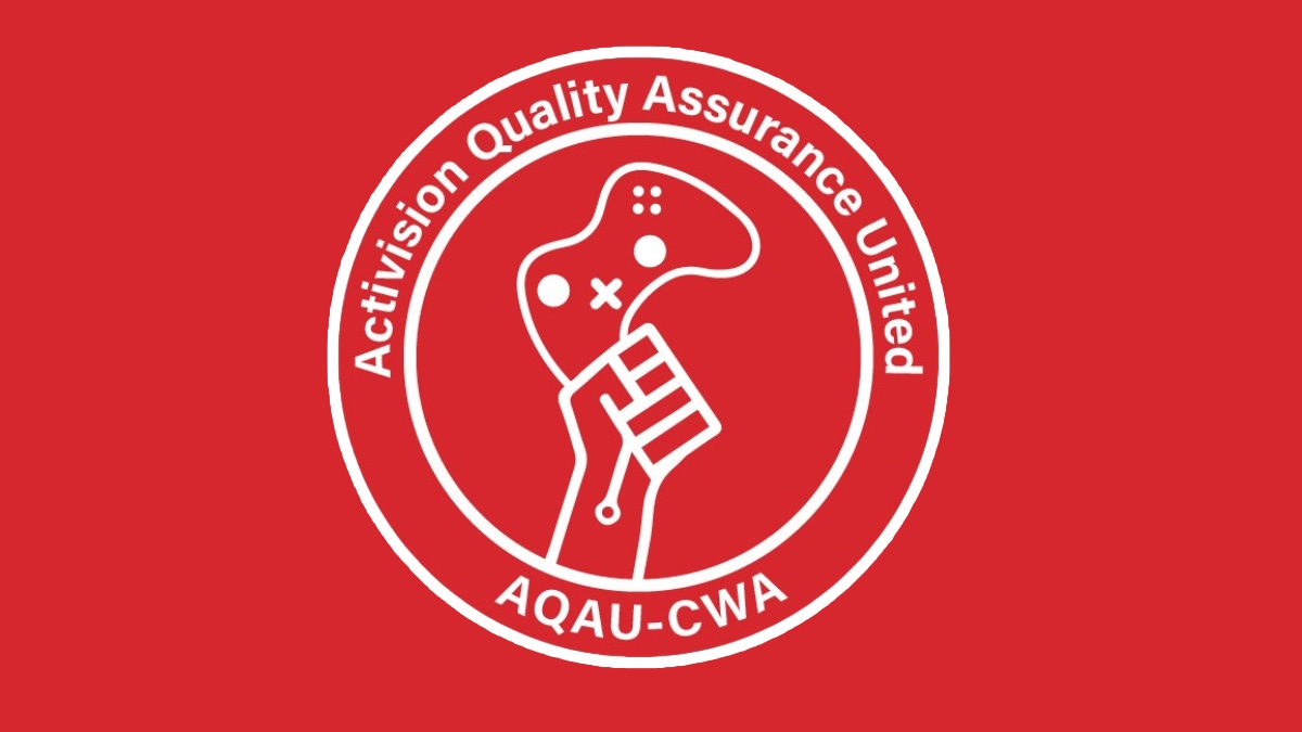 The AQAU–CWA logo on a red background The AQAU–CWA logo on a red background