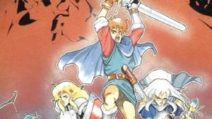 Japanese cover for the 1992 video game Shining Force.
