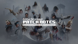 The Patch Notes logo overlaid on artwork for Assassin's Creed featuring a variety of assassins The Patch Notes logo overlaid on artwork for Assassin's Creed featuring a variety of assassins