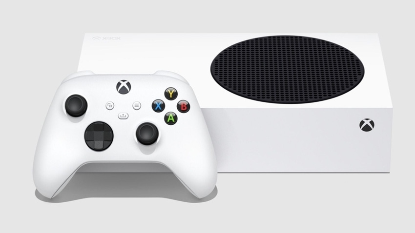 Screenshot of Microsoft's Xbox Series S console.