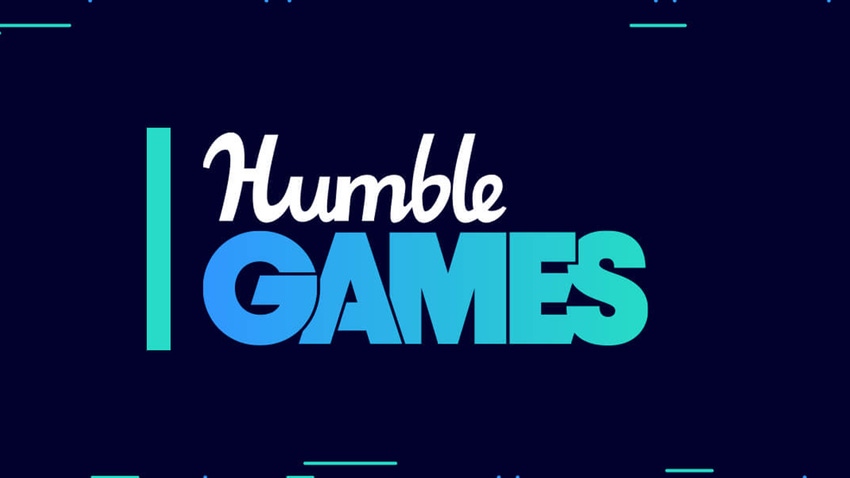 The Humble Games logo on a blue background