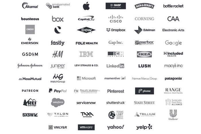 A list of the 60+ companies that signed the open letter.