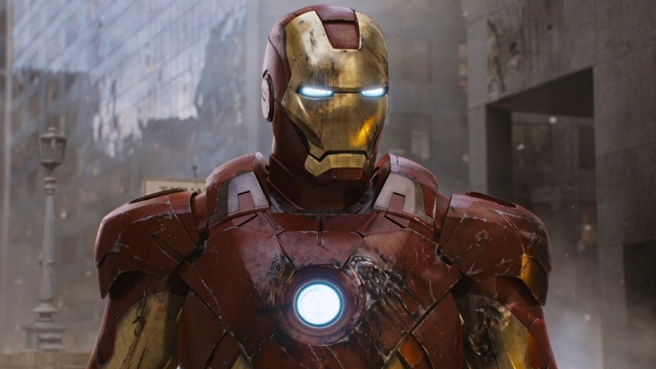 Robert Downey Jr. as Iron Man in Marvel's The Avengers. Robert Downey Jr. as Iron Man in Marvel's The Avengers.